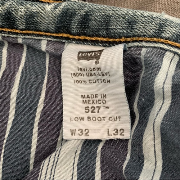 527 Levi’s Distressed Jeans 32W 32L - Picture 3 of 6